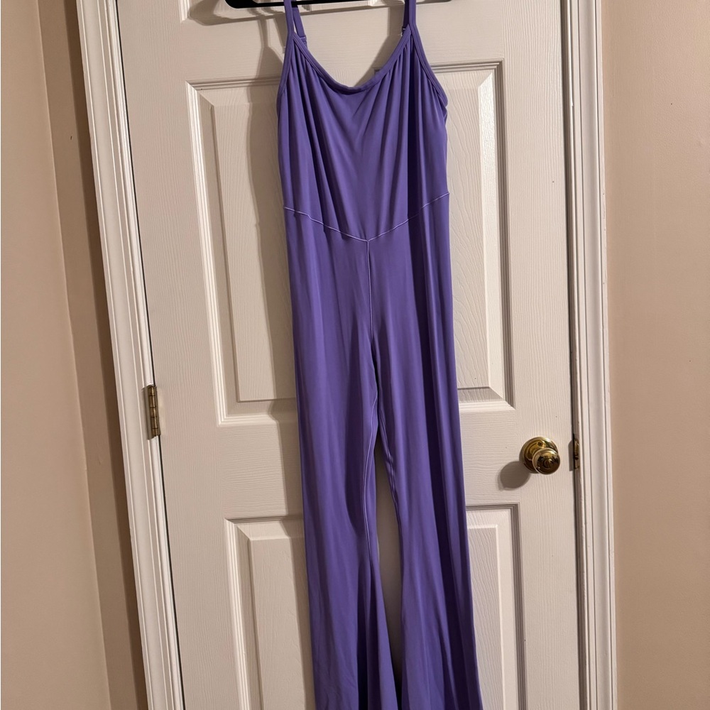 Aerie Purple Jumpsuit with Spaghetti Straps